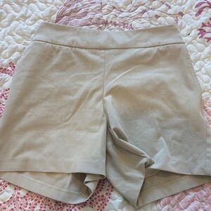 Rachel Zoe High Waist Cream Shorts
